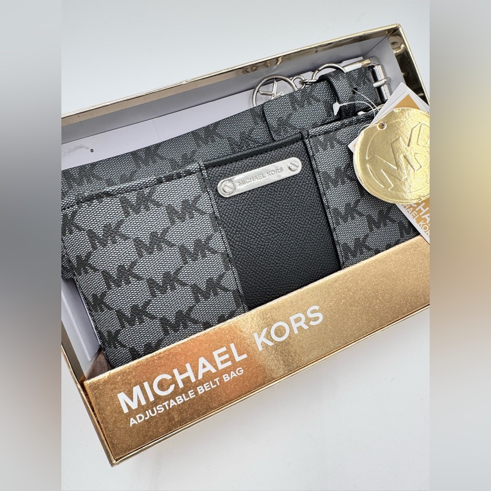 Michael Kors Black Adjustable Belt Bag